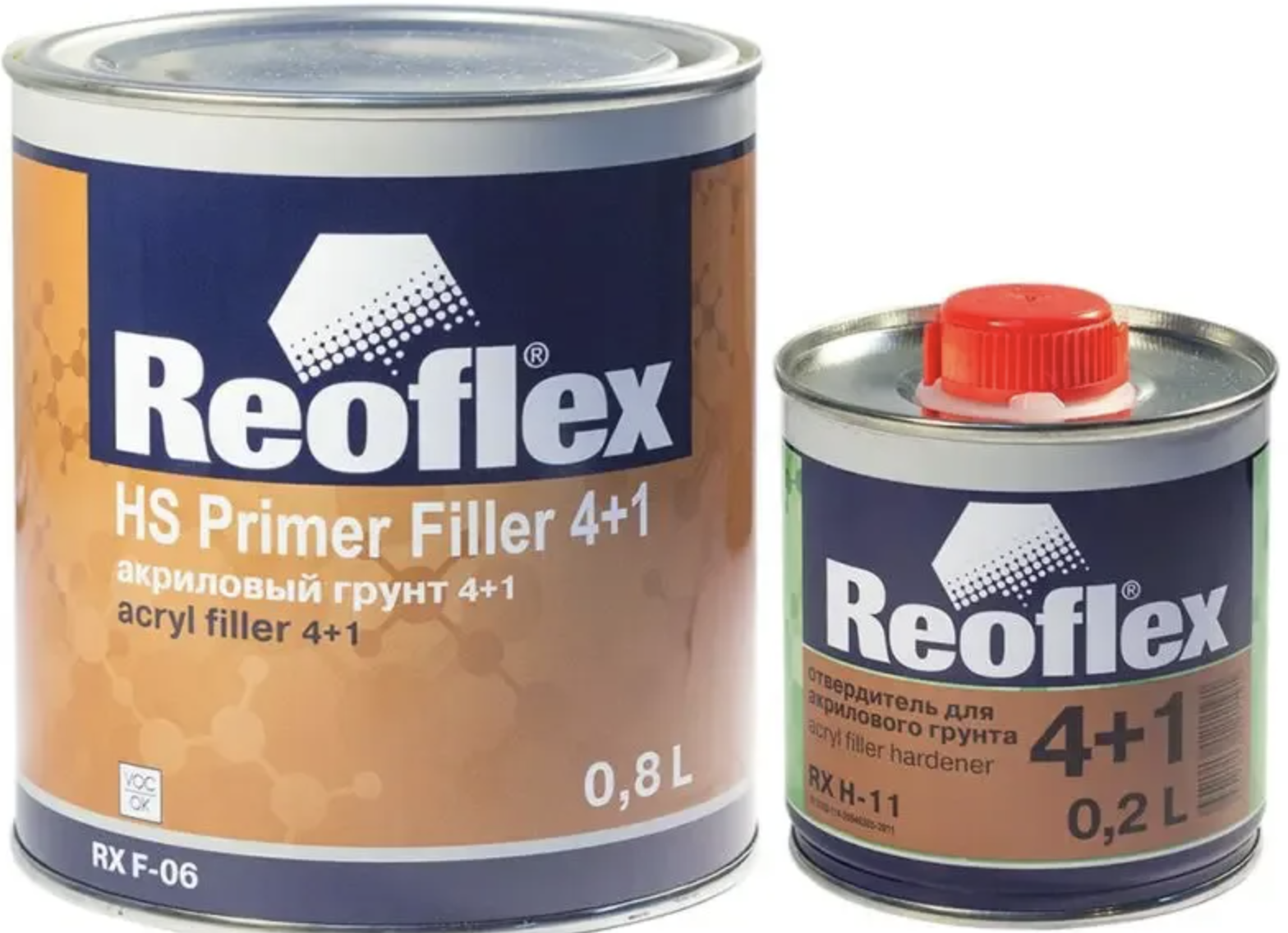 Reoflex Грунт акриловый 4+1 (0,8+0,2л) белый
