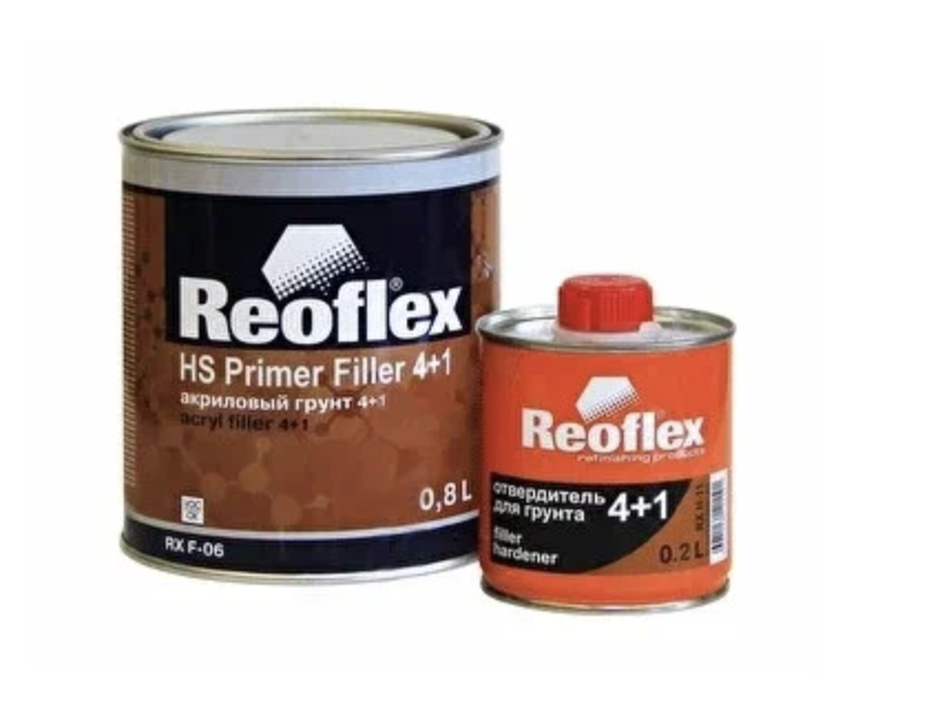 Reoflex Грунт быстрый UHS (0,8л+0,2л) черный
