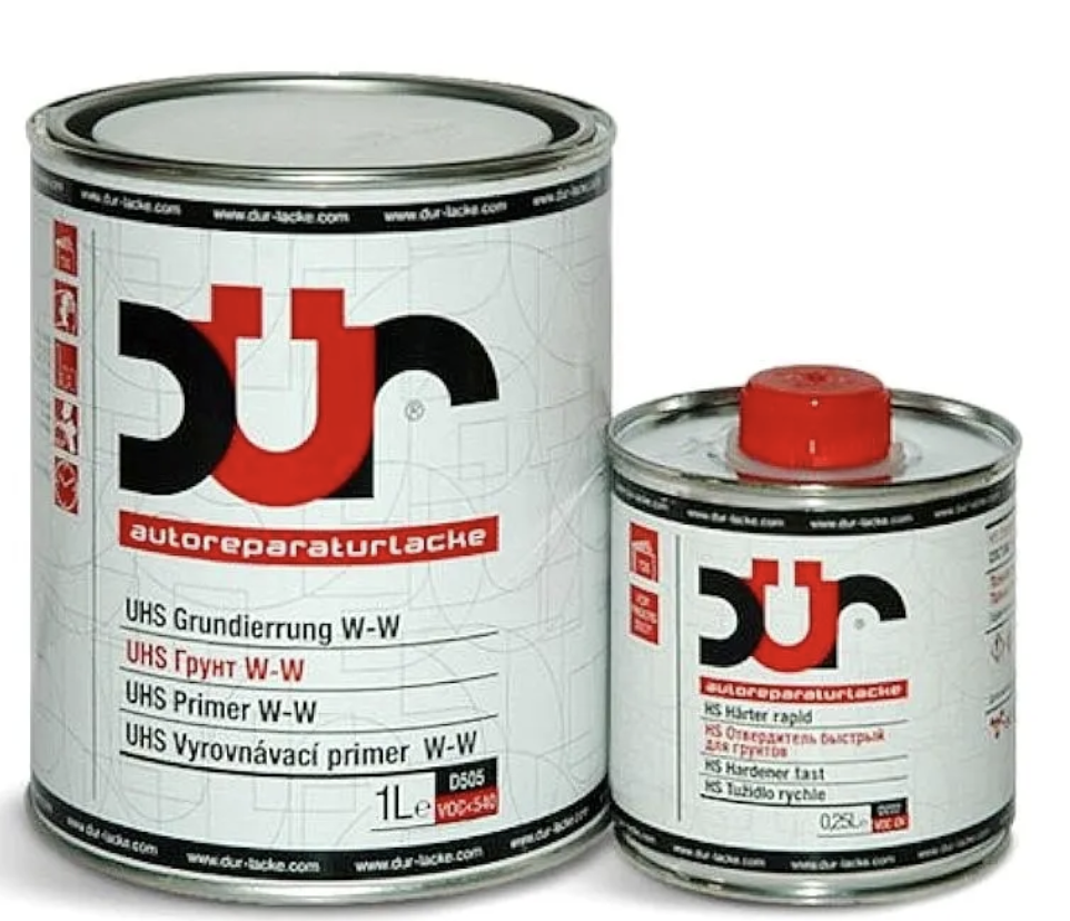 DUR D505 UHS W-W Грунт мокрый по мокрому (1л) черный
