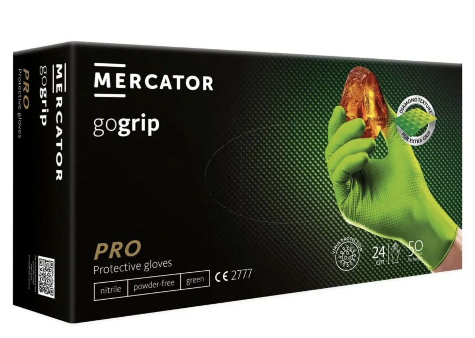 Перчатки Mercator (25 пар) зеленые XL (9-10)