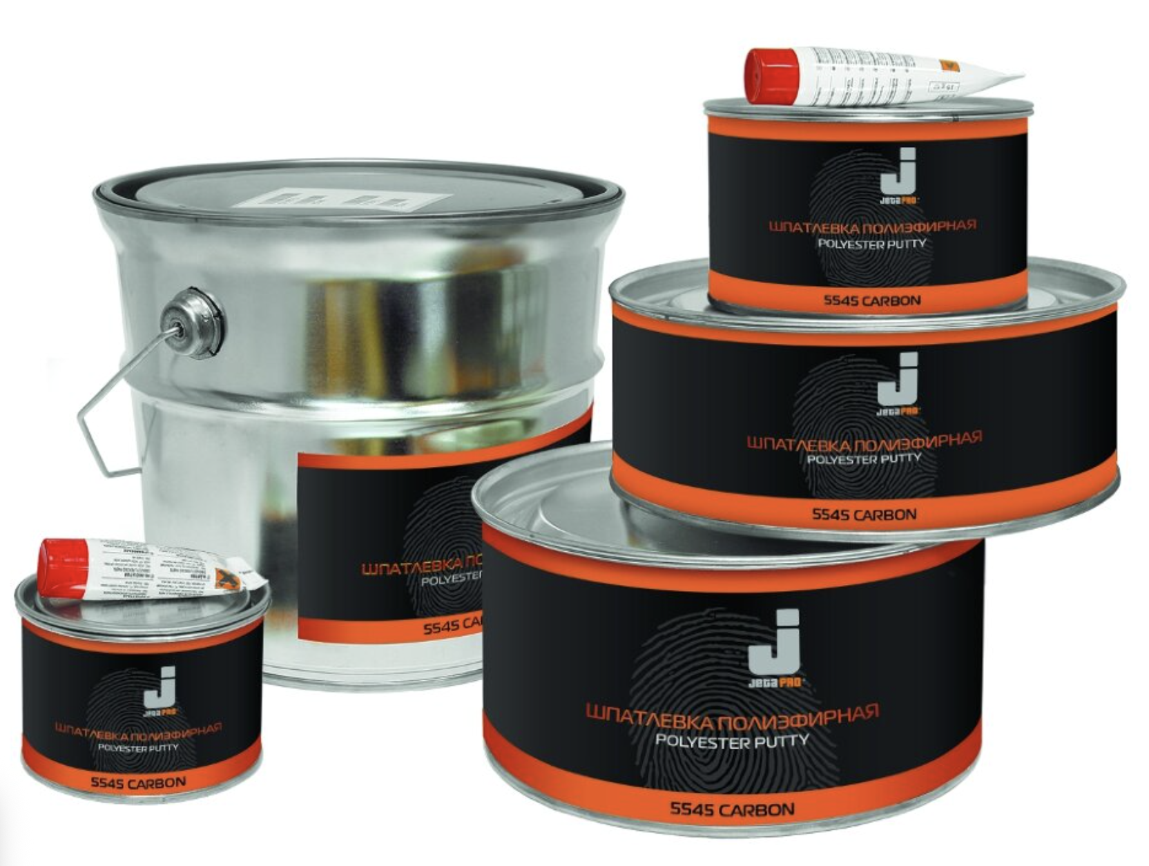Jeta PRO 5545 CARBON Шпатлевка с углеволокном полиэфирная (0,5кг)